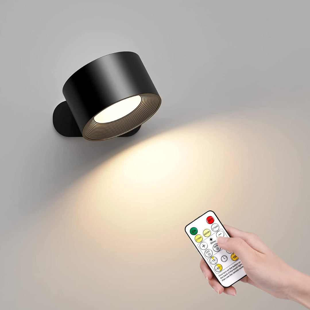 Draadloze LED Wandlamp met 360° Draaifunctie en Touchbediening