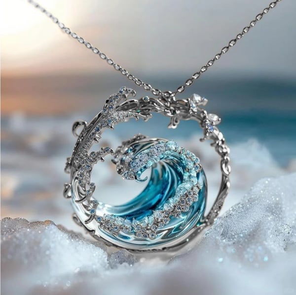 OceanSpirit Ketting - Maritiem Sieraad met Oceaansymboliek in Goud of Zilver