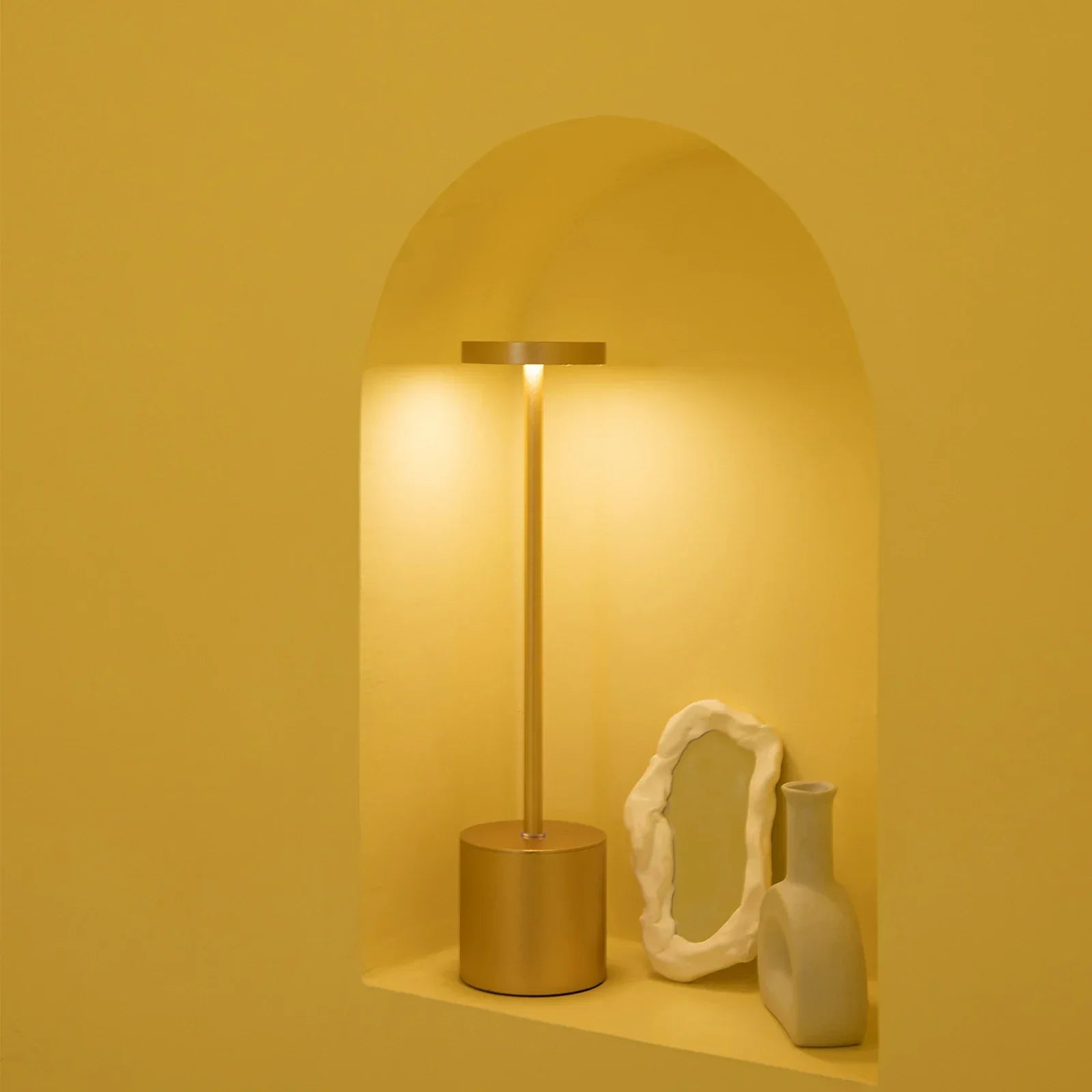 Draadloze Touch Tafellamp met Warm Licht