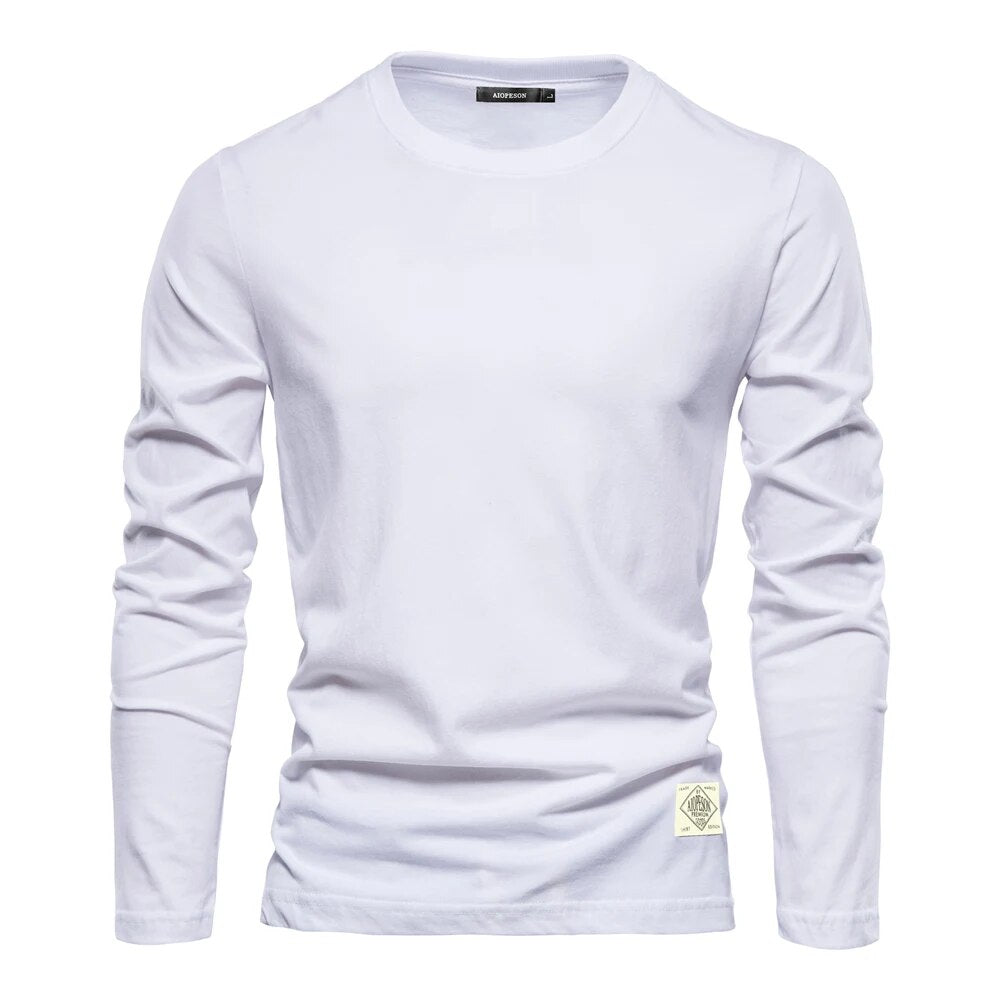 Heren Basic Longsleeve Shirt – Comfortabele Casual Lange Mouwen