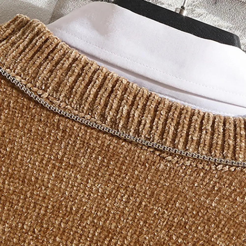 Gestreepte Slim Fit Pullover voor Mannen-mezamstore.nl