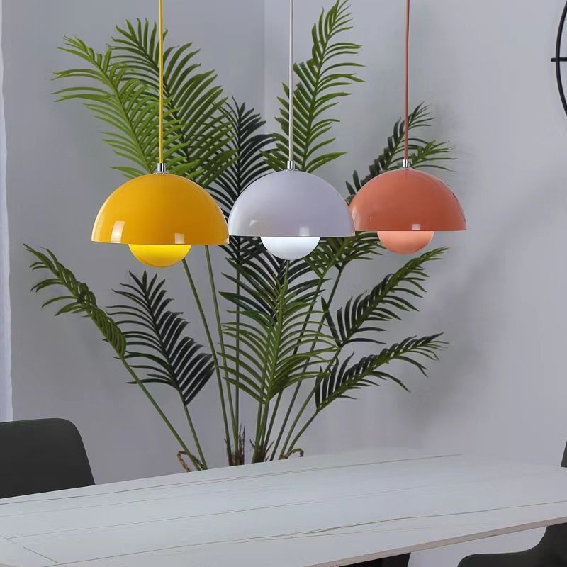 Moderne Halfronde Hanglamp – Kleurrijke Designlamp voor Woonkamer & Eetkamer