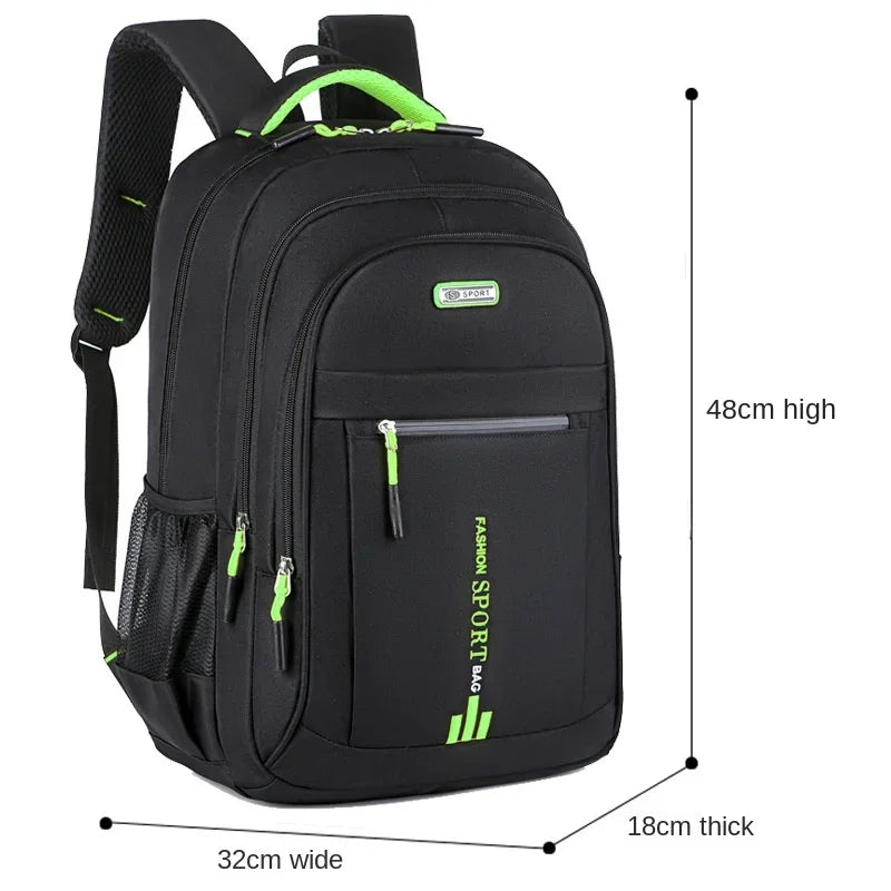 Oxford Laptop Rugzak - Waterbestendig - 15.6 Inch - Voor School en Reizen - Zwart