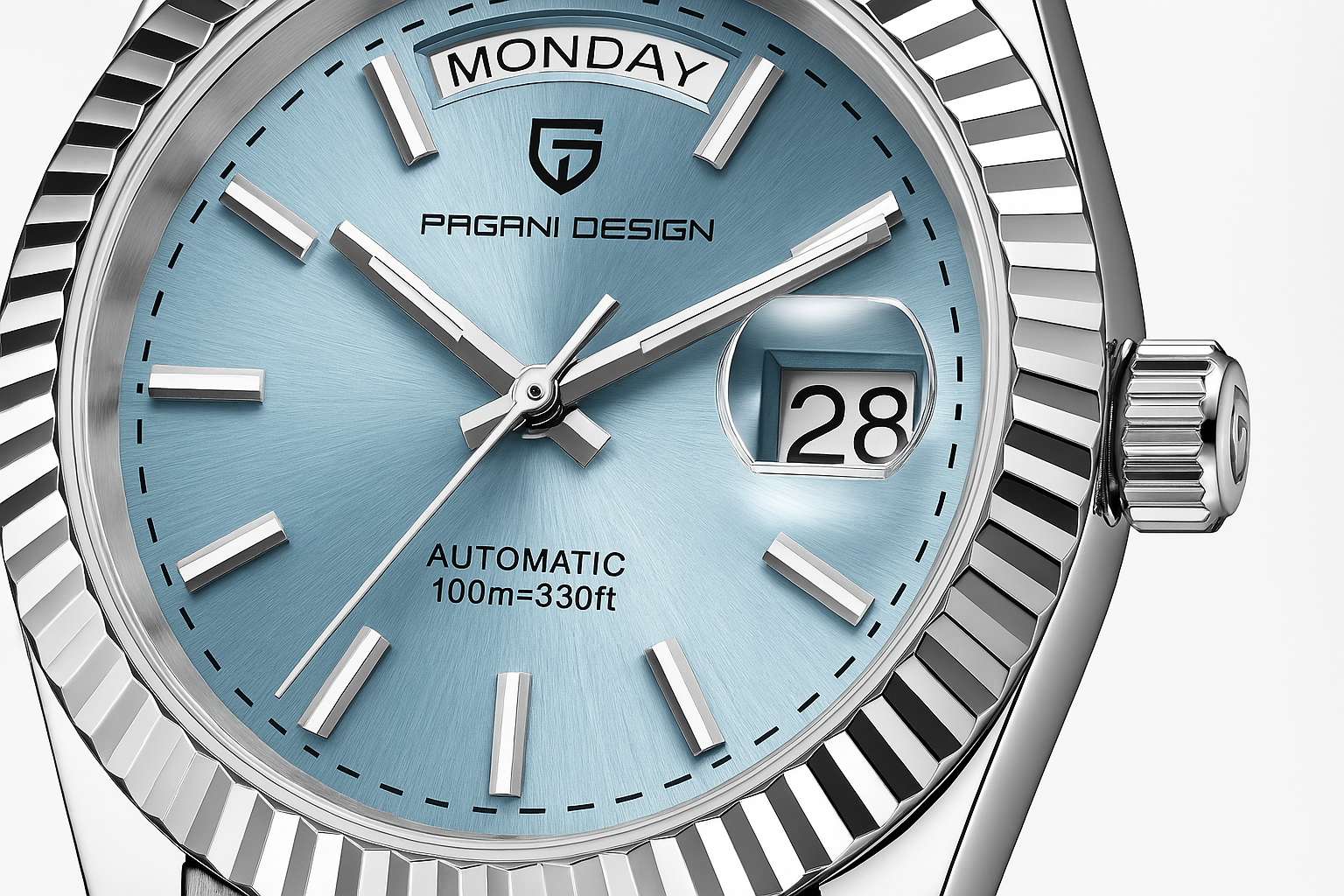 Luxe Heren Automatisch Horloge – Zelfopwindend Roestvrij Staal met Kalenderfunctie