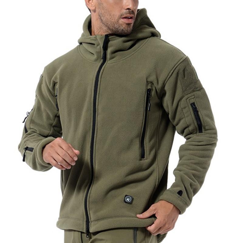 Hooded thermo-fleece jacke voor comfort en functionaliteit-mezamstore.nl