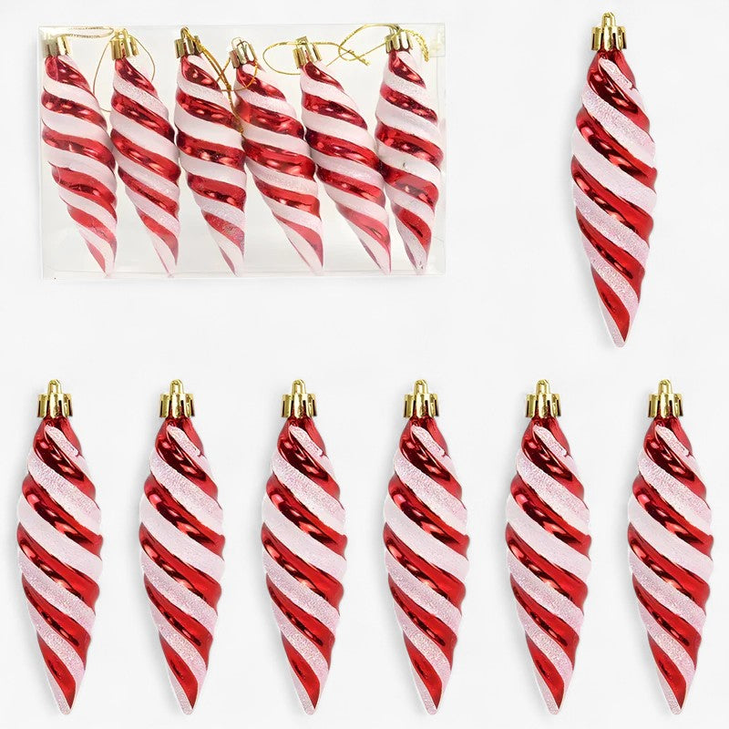 Kerst Snoepornamenten – Set Decoratieve Candy Hangers voor Boom