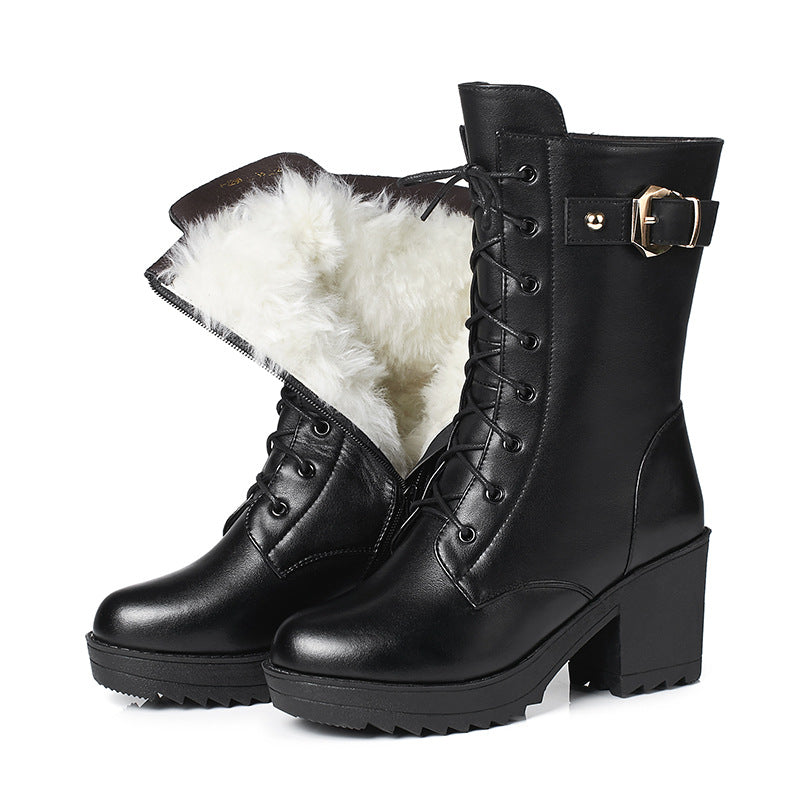 Dames Winterstiefels met Pluche Binnenvoering en Stijl-mezamstore.nl