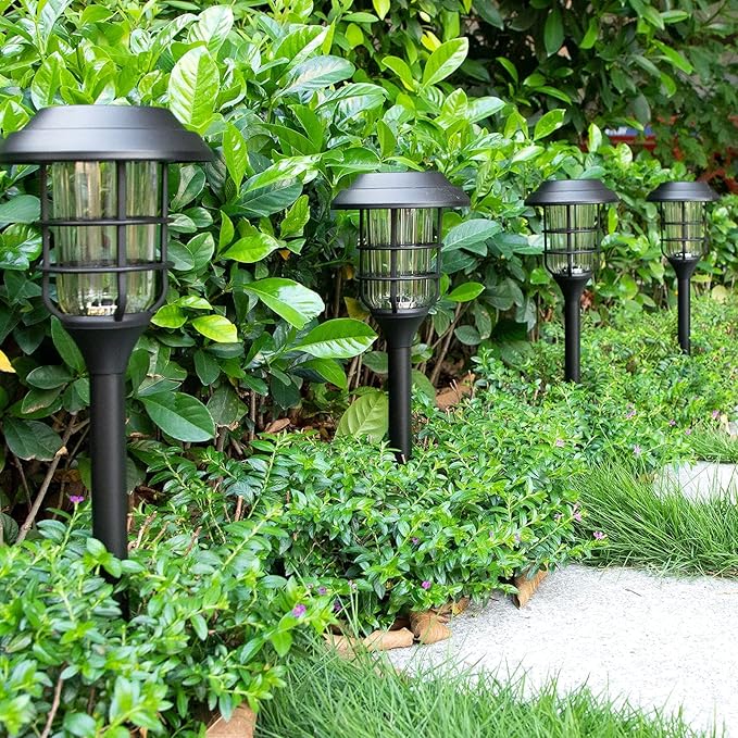 Zonne Tuinlampen Set van 6 - Sfeervolle Buitenverlichting