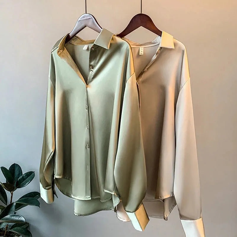 Satijnachtige Blouse - Comfort en Elegantie