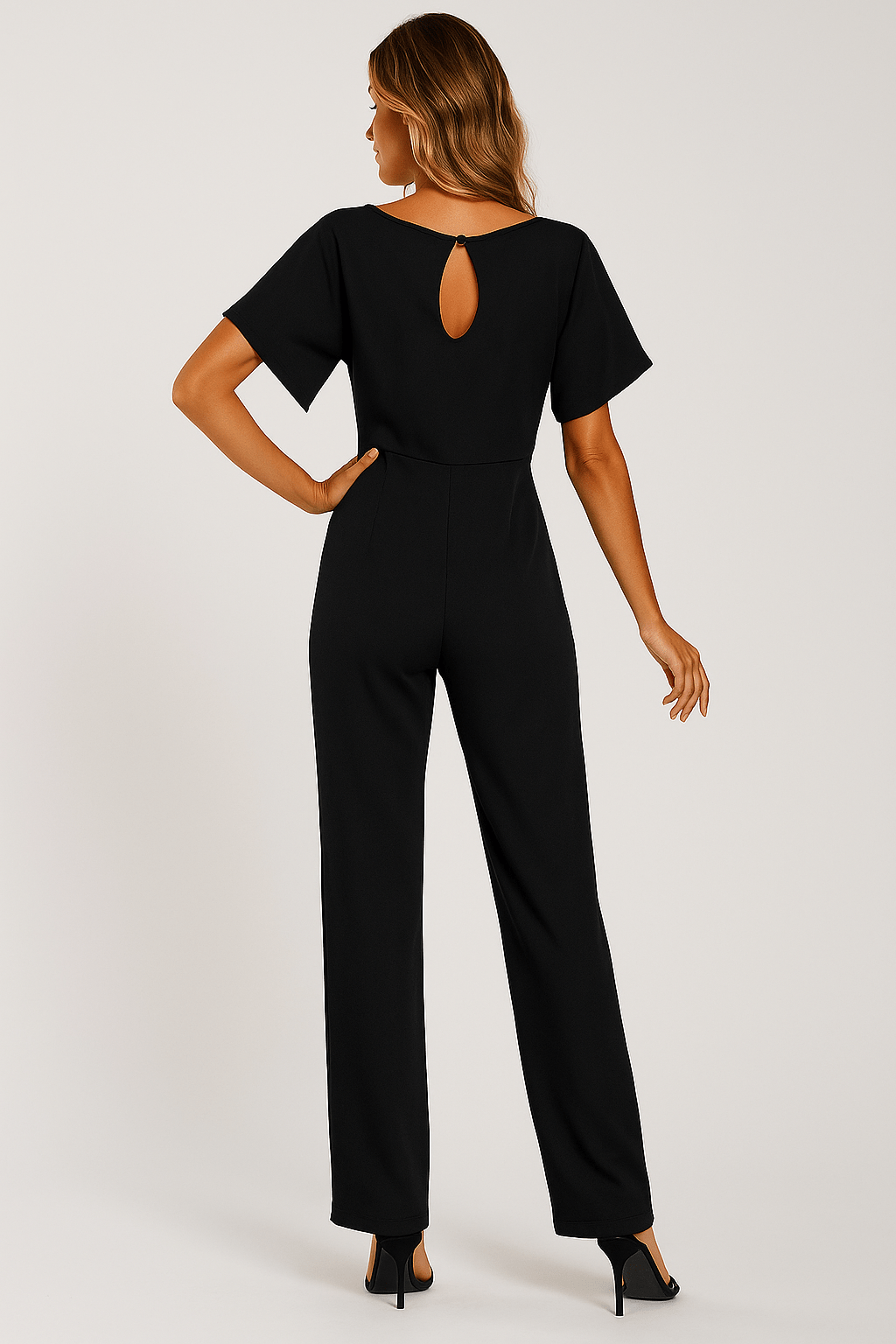 Jumpsuit met Verstelbare Tailleband en Elegante Pasvorm