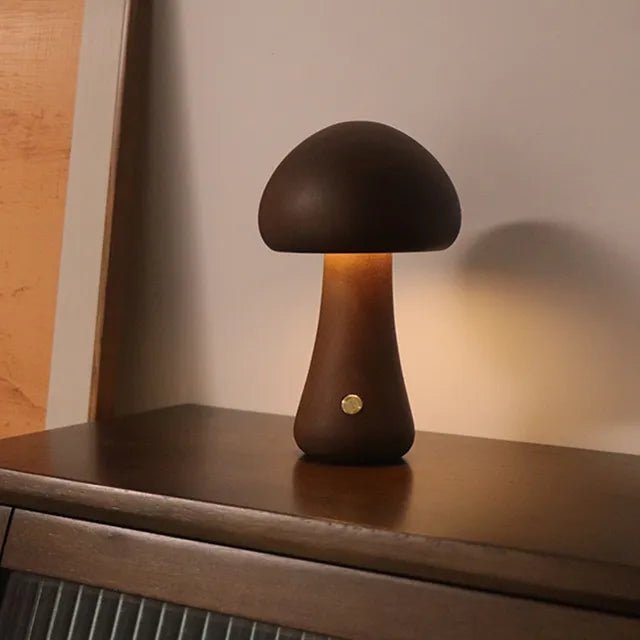 Retro Paddenstoel Tafellamp met Zacht Diffuus Licht