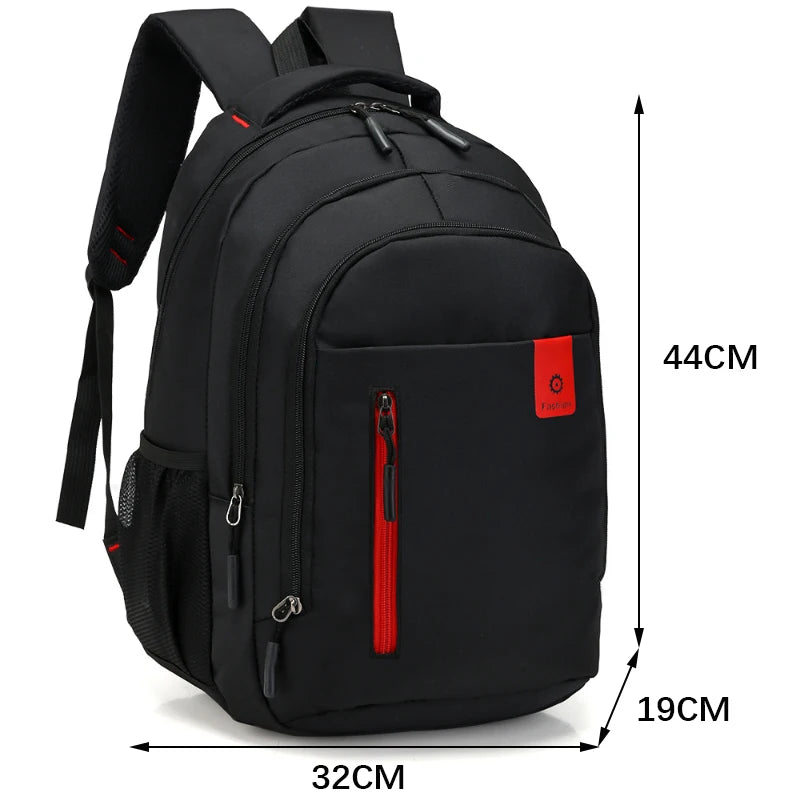 Oxford Laptop Rugzak - Waterbestendig - 15.6 Inch - Voor School en Reizen - Zwart