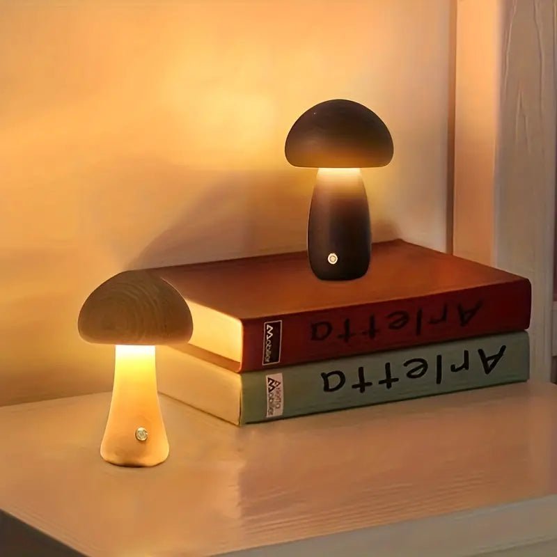 Retro Paddenstoel Tafellamp met Zacht Diffuus Licht