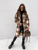 Lange Dames Jas Oversized Geruit – Warme Winterjas in 4 Kleuren