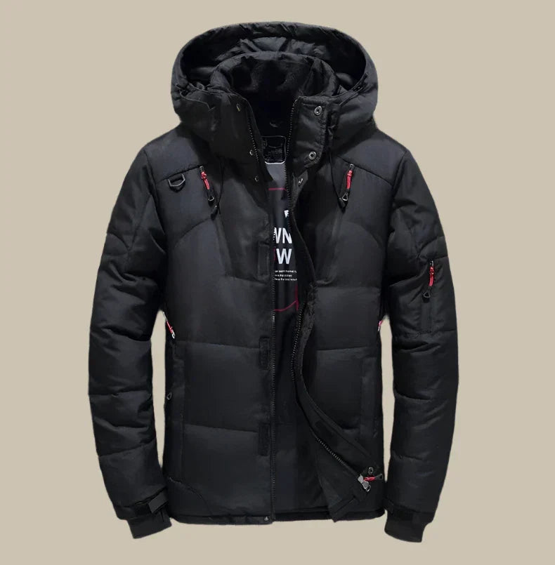 Comfortabele Winterjas voor Heren met Capuchon en Moderne Pasvorm