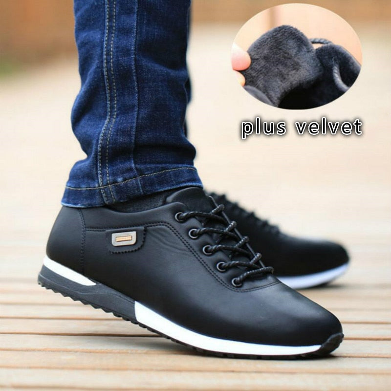 Casual heren sneakers met fluwelen binnenvoering - warm en comfortabel