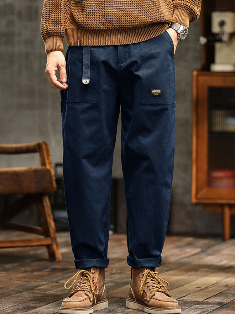 Heren Cargo Broek met Relaxte Pasvorm & Functionele Zakken