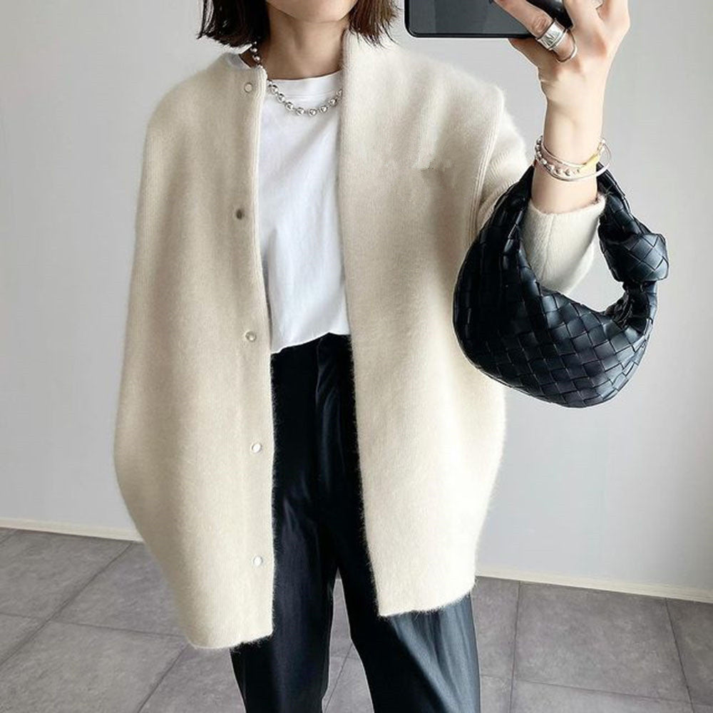 Oversized Vest Met Knopen Relaxed Fit Dames Casual Model