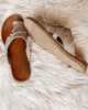 Orthopedische Leren Dames Slippers met Verstelbare Bandjes