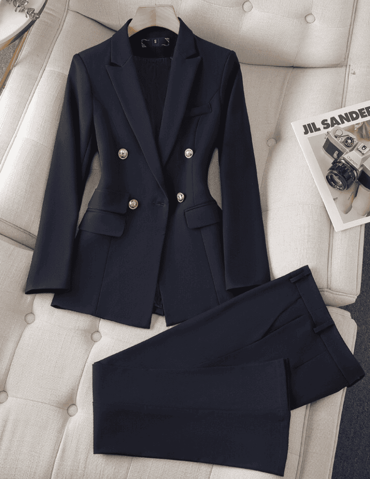 Stylish Broek en Blazer Set voor Dames