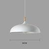 Moderne Scandinavische Eikenhouten LED Plafondlamp