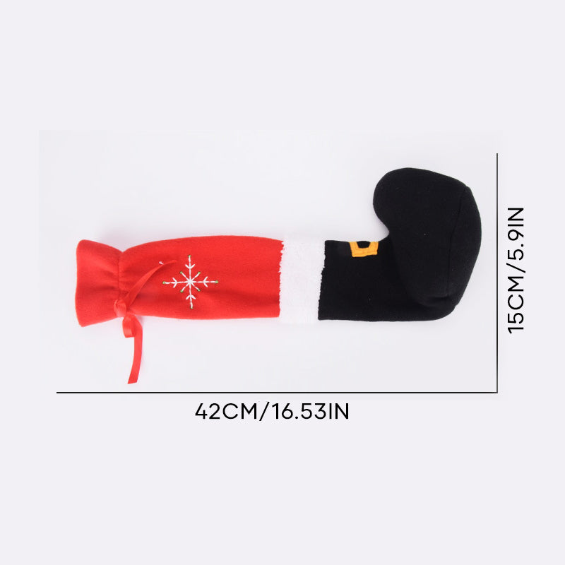 Kerstman Stoelpoot Hoezen – Feestelijke Kerstdecoratie Set (4 stuks)