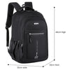 Oxford Laptop Rugzak - Waterbestendig - 15.6 Inch - Voor School en Reizen - Zwart