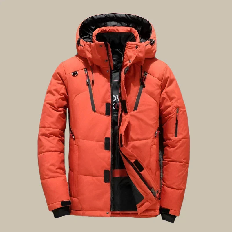 Comfortabele Winterjas voor Heren met Capuchon en Moderne Pasvorm