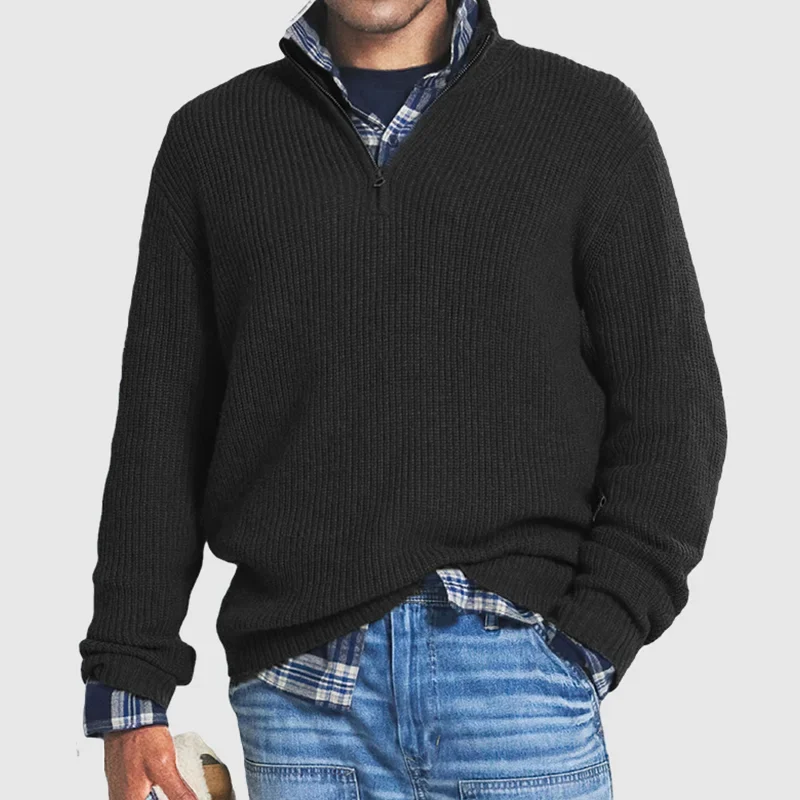 Heren Trui Wolmix Look Warm en Comfortabel