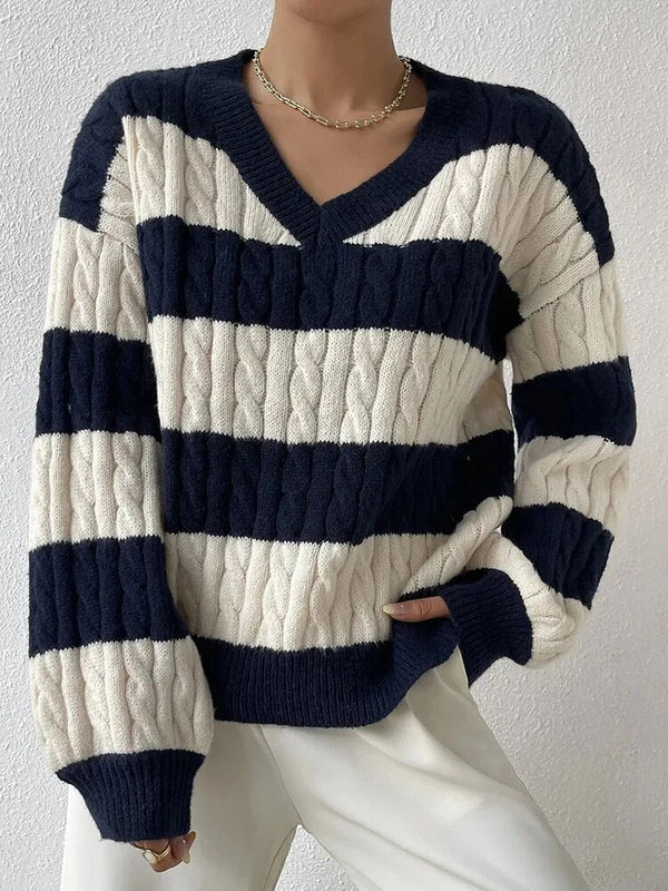 Dames Off-Shoulder Gebreide Trui - Zacht, Elegant, Meerdere Kleuren