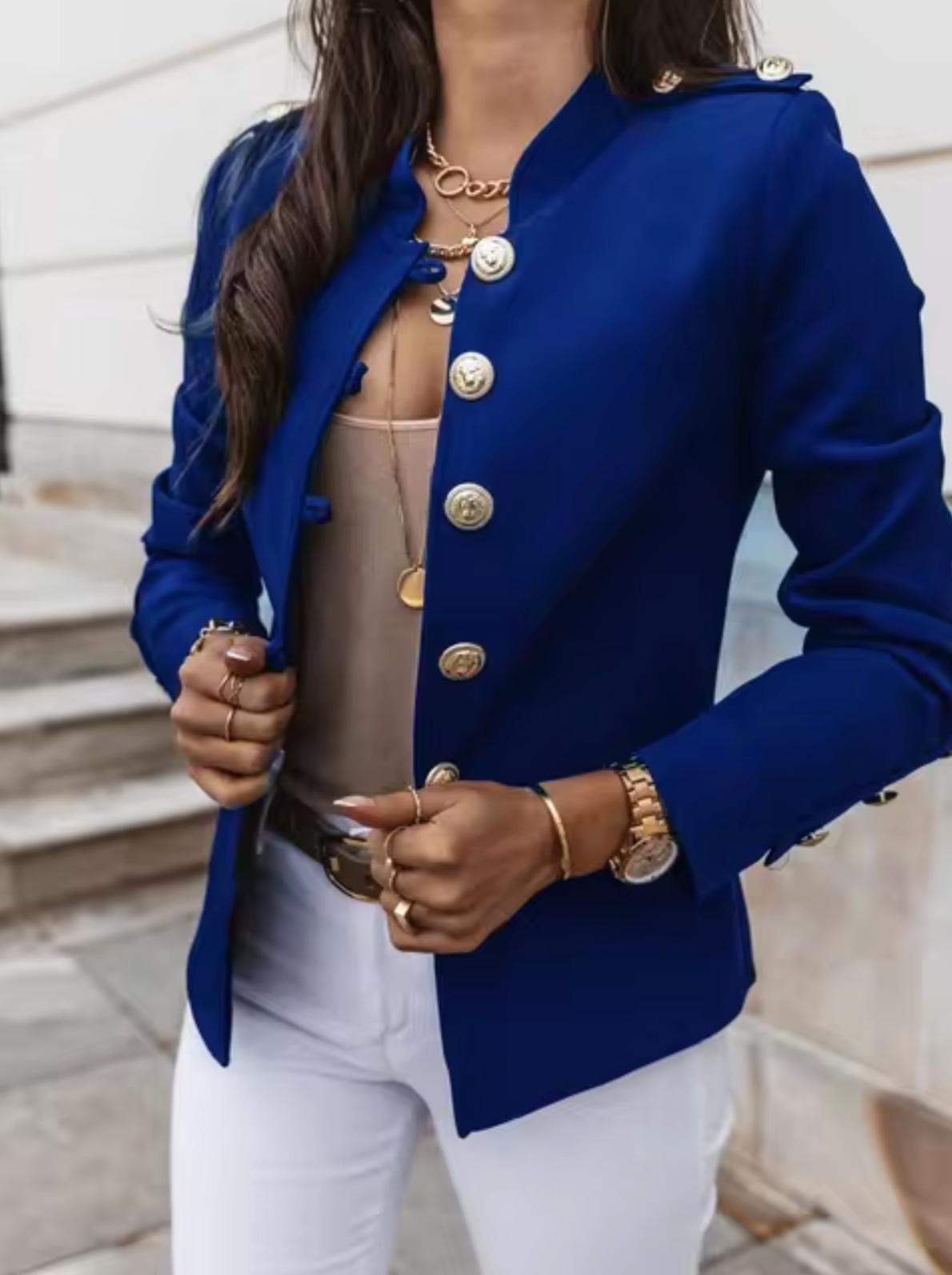 Elegante Blazermantel voor Lente en Herfst-mezamstore.nl