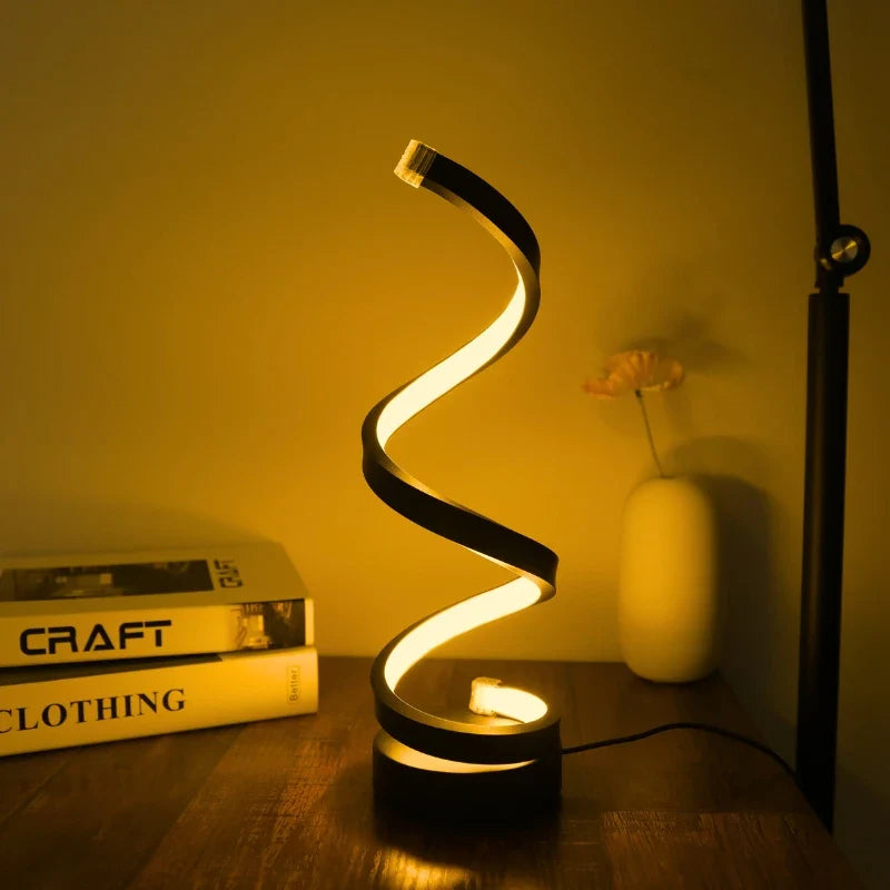 Spiral LED Lamp met Warmwitte Verlichting en Energiebesparing-mezamstore.nl