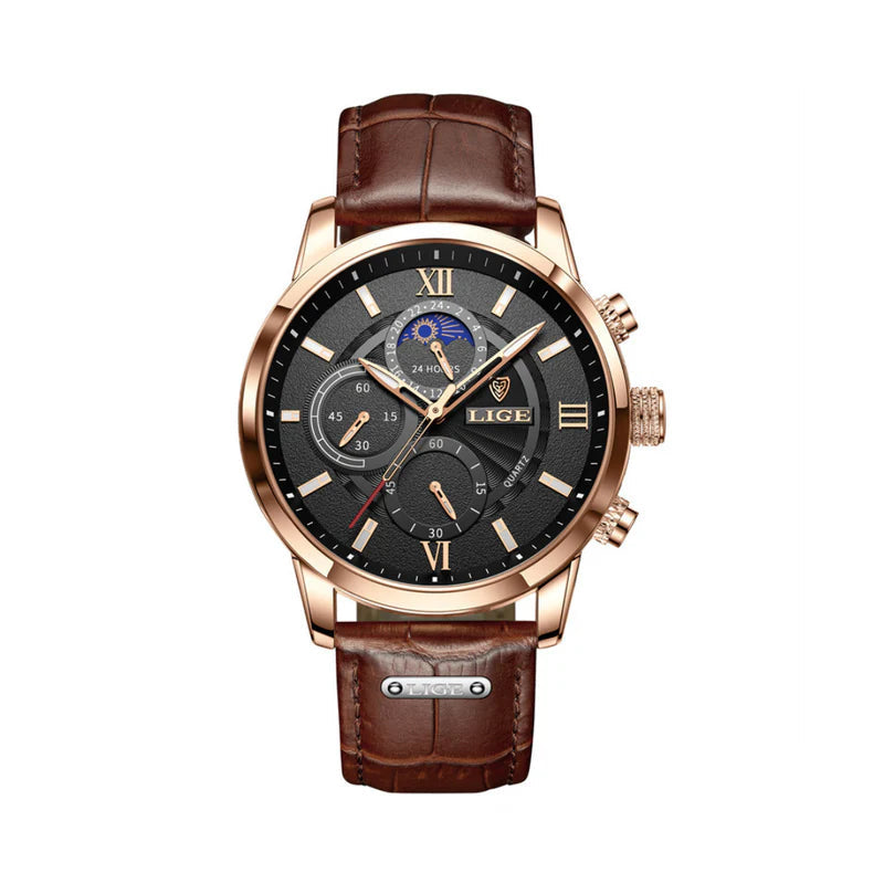 Luxe Waterdicht Horloge met Kwartsbeweging