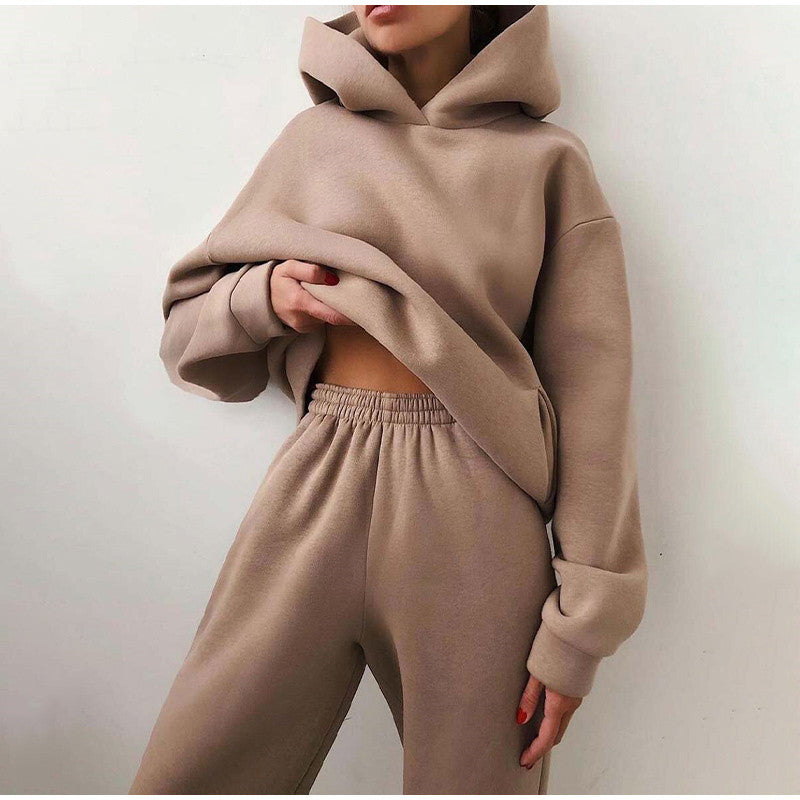 Oversized Joggingpak met Hoge Taille | Comfortabel en Warm Trainingspak