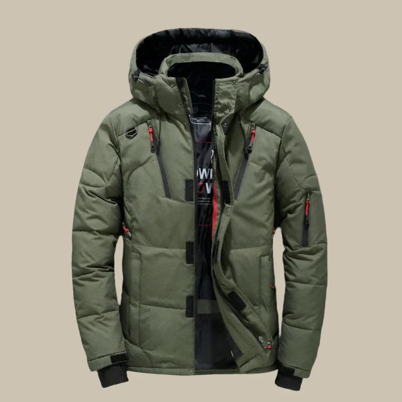 Comfortabele Winterjas voor Heren met Capuchon en Moderne Pasvorm