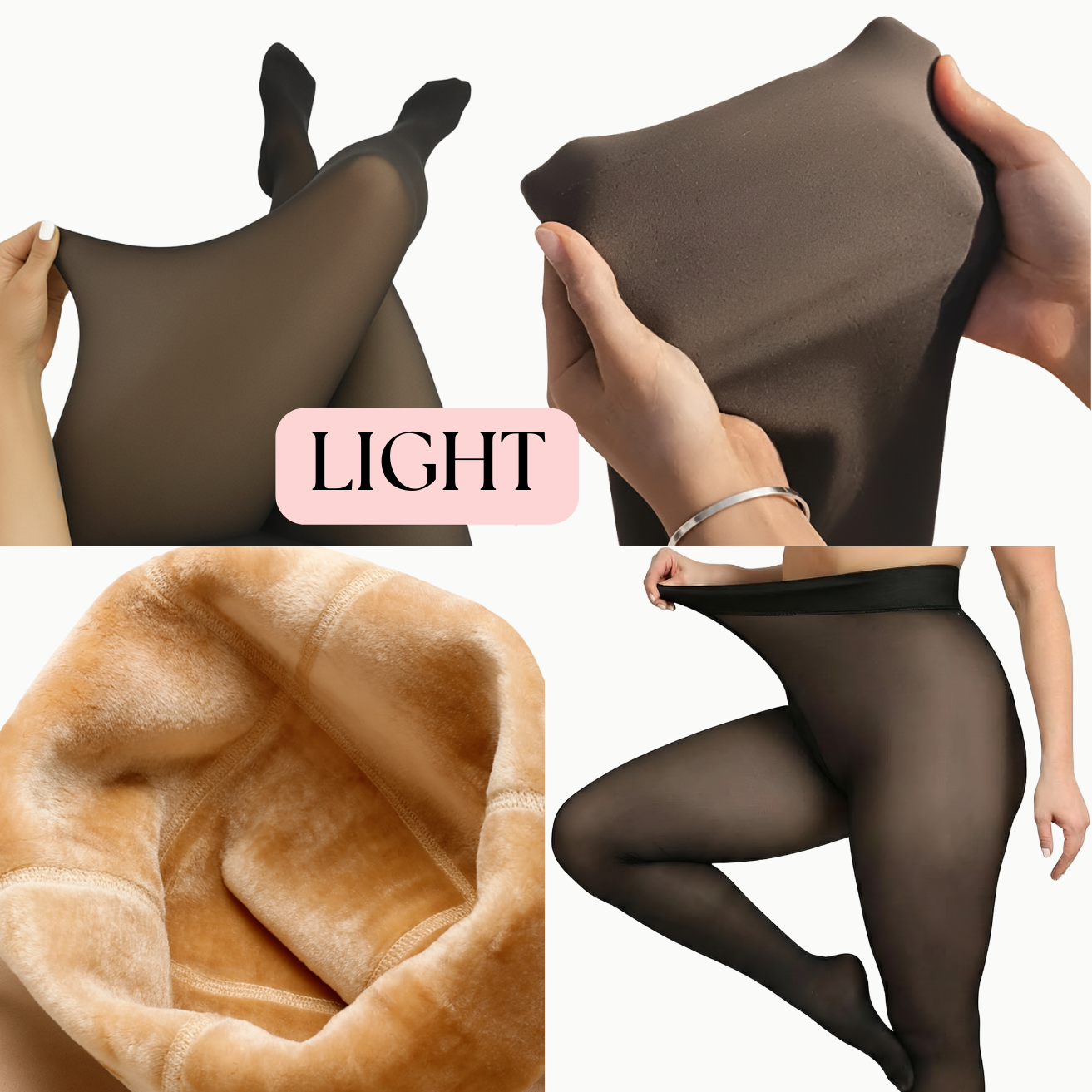Illusie Leggings met Transparante Look & Aansluitende Pasvorm