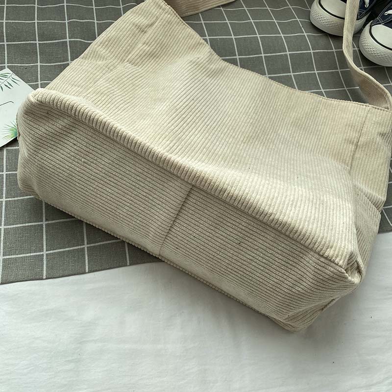 Duurzame Canvas Schoudertas met Verstelbare Band