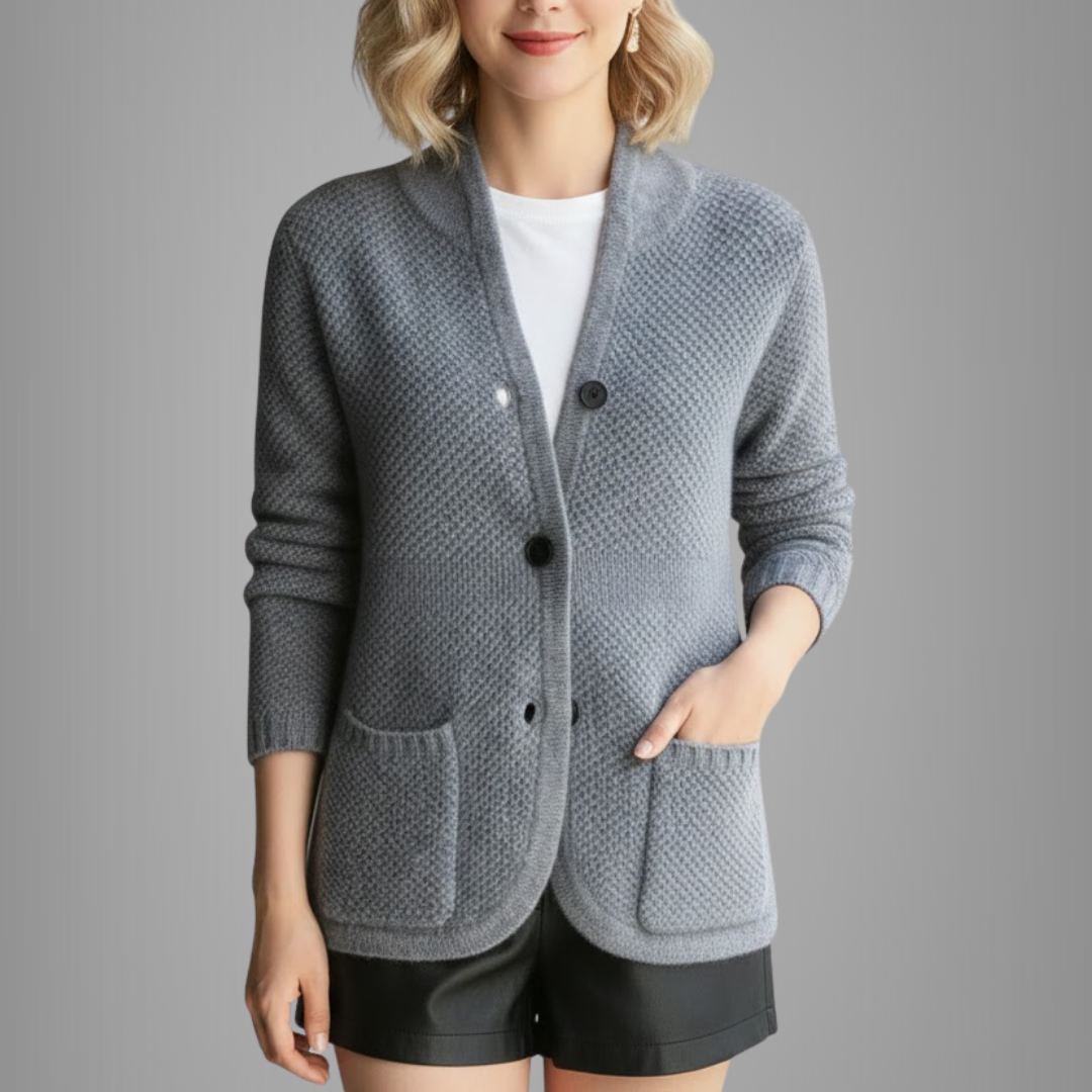 Dames Cardigan met Knopen – Elegant & Comfort Fit