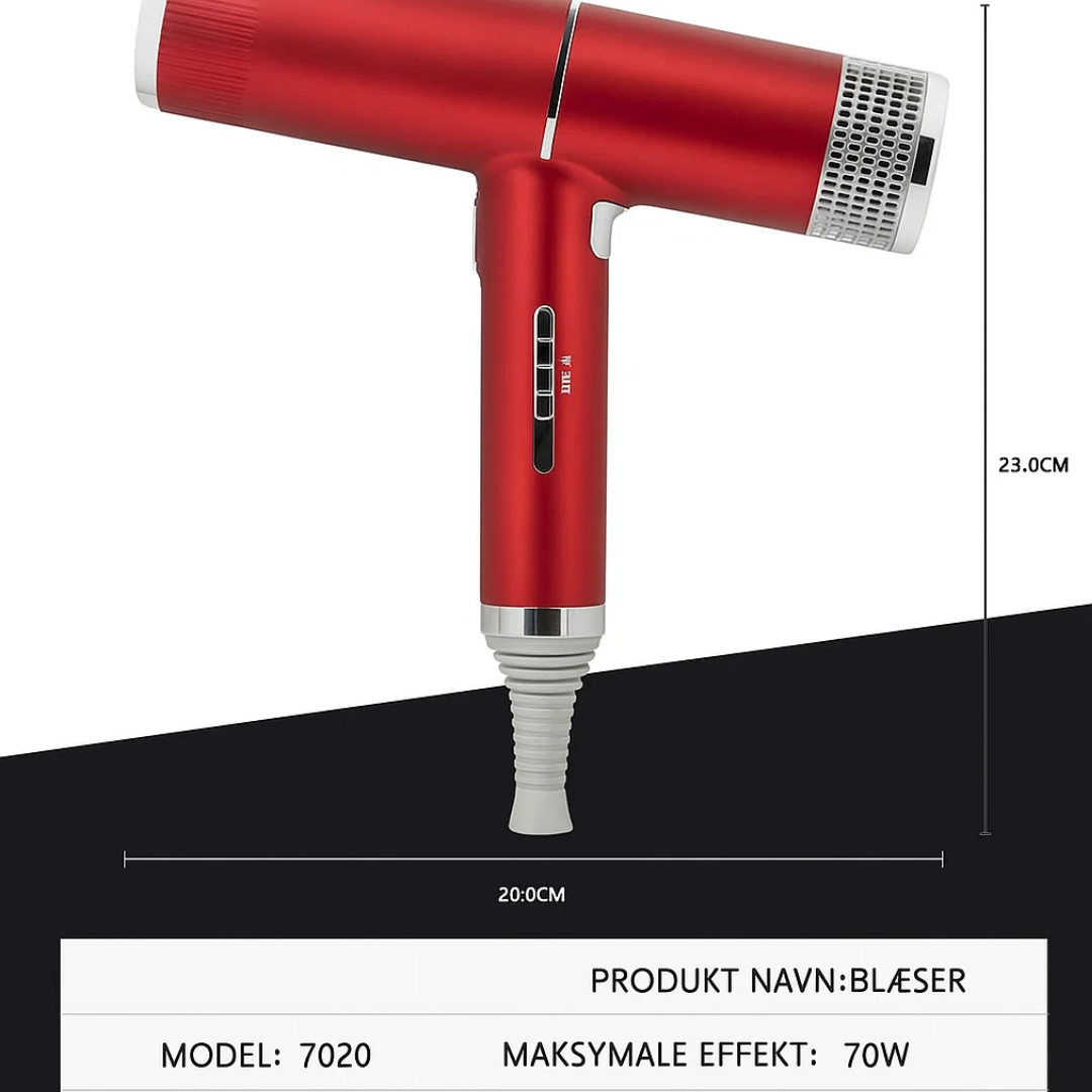 Ultralichte Ionische Föhn – Krachtige Motor voor Snel & Glanzend Haar
