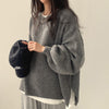 Dames Oversized Trrui met Lantaarnmouwen en Ronde Hals