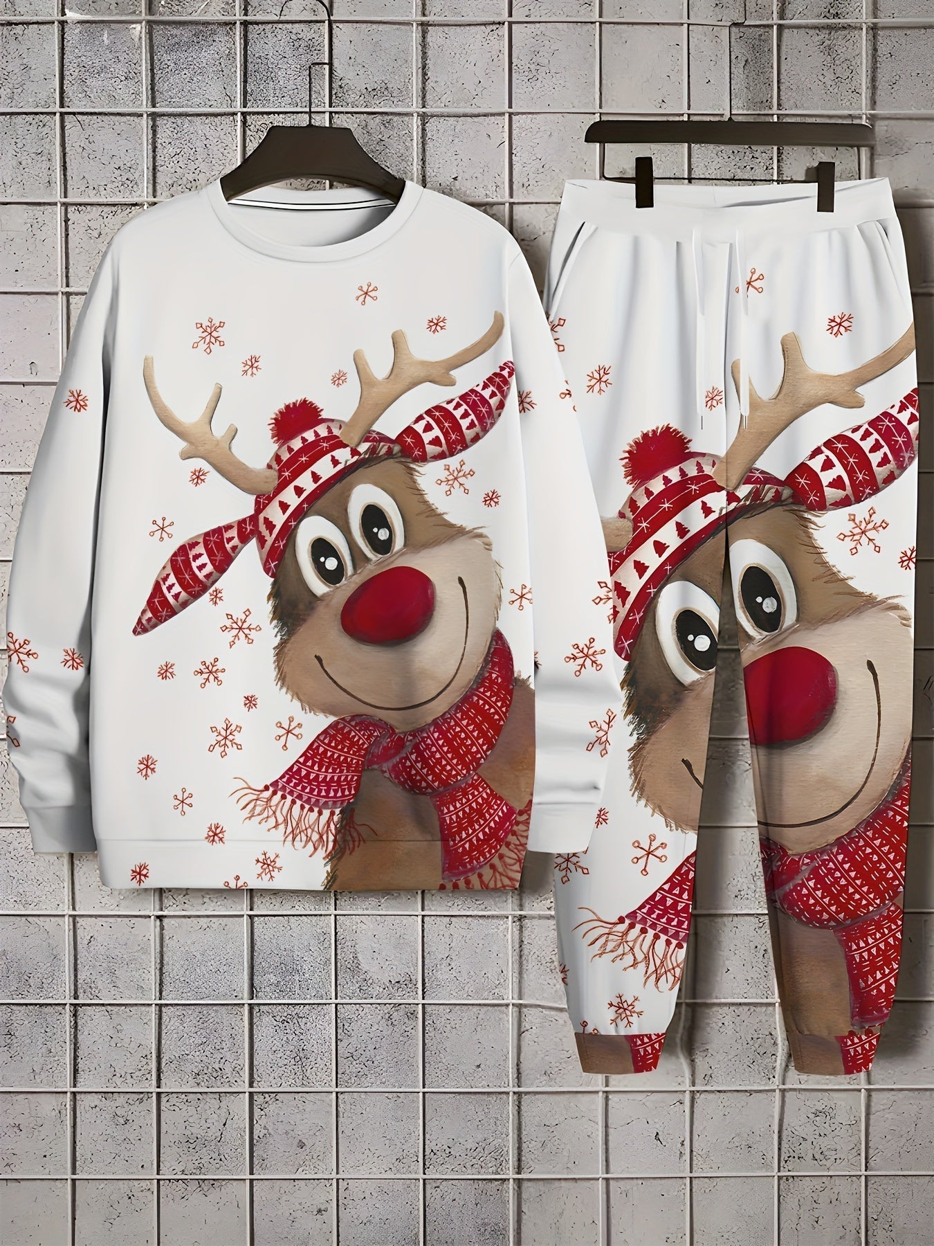 Unisex Kerst Joggingpak – Comfortabele Hoodie & Broek Set