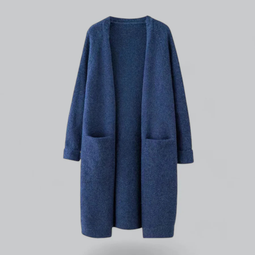 Lange Open Gebreide Damesvest | Comfortabel en Elegant
