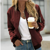 Dames Bomberjacke Lang Mouwen Met Rits