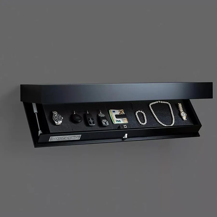 Moderne Wandplank met Verborgen Opbergruimte & Strak Design
