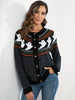 Halloween Strickjacke met Geistermotief - Comfortabel en Stijlvol-mezamstore.nl
