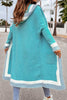 Hoodie Cardigan met Contrastdesign voor de Herfst-mezamstore.nl