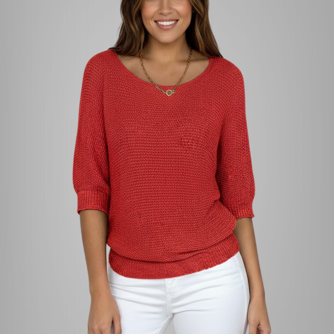 Dames Trui Scoop Hals – Elegant & Comfort Fit