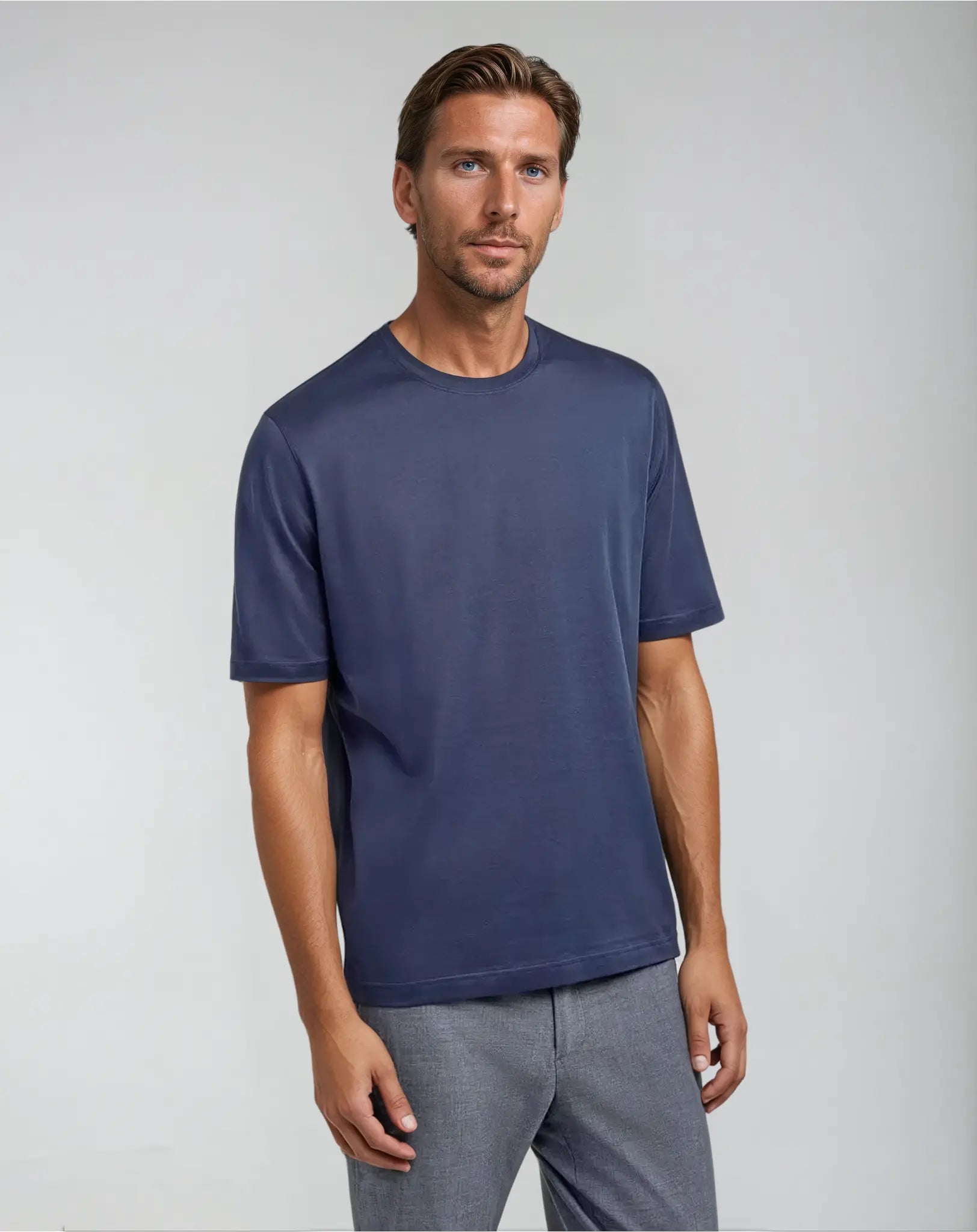 Supima Katoen T-shirt Heren – Luxe en Comfort