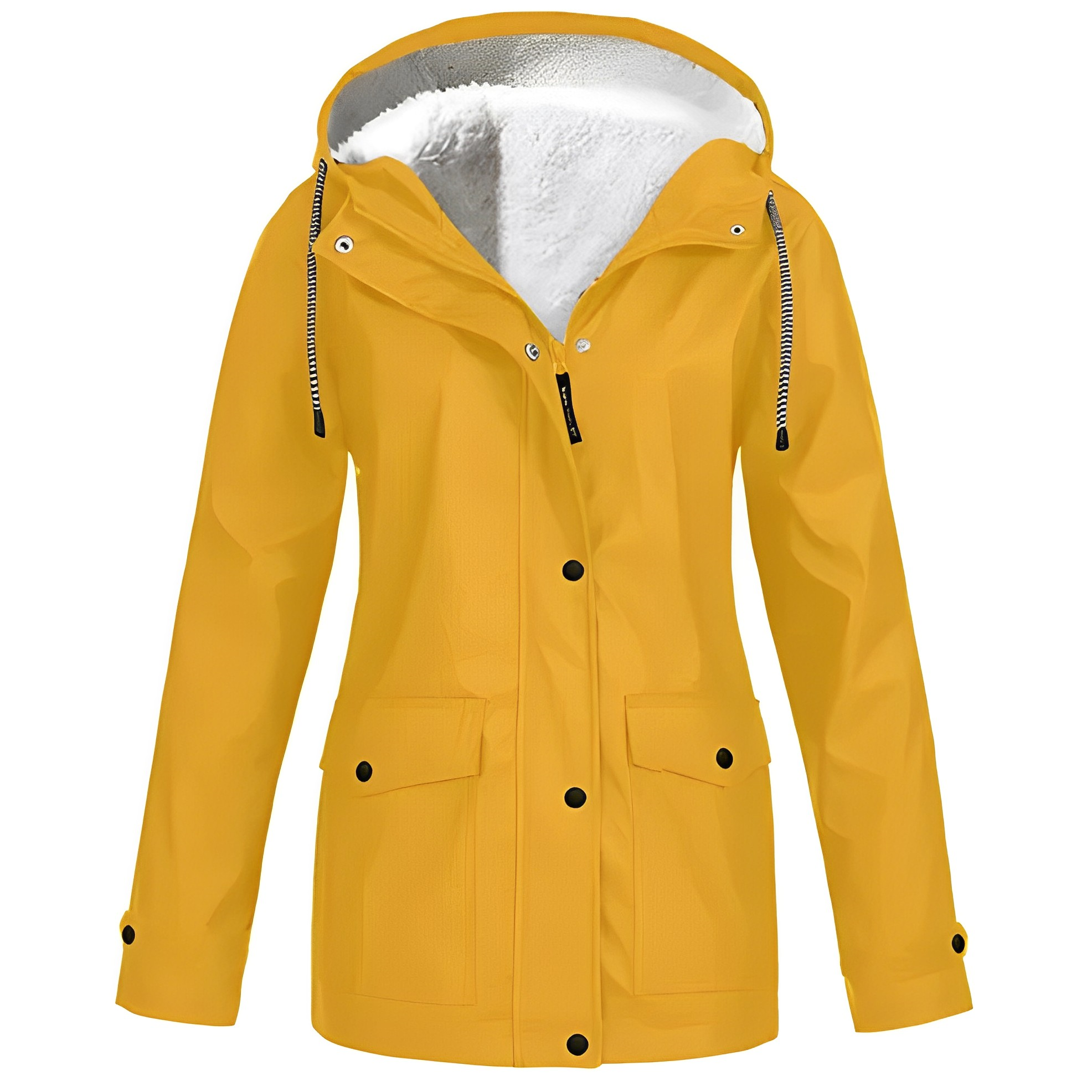 Fleece Gevoerde Regenjas voor Winterweer