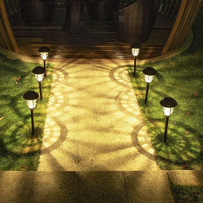Zonne Tuinlampen Set van 6 - Sfeervolle Buitenverlichting